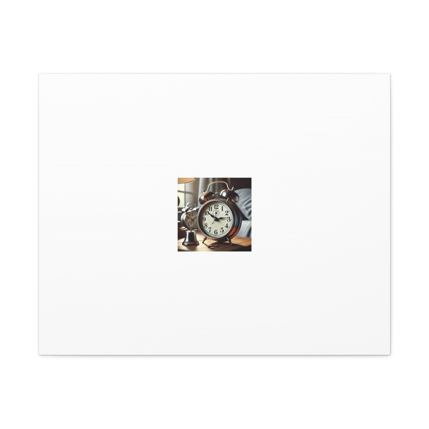 Vintage Alarm Clock Morning Routine Classic Clock Canvas Art