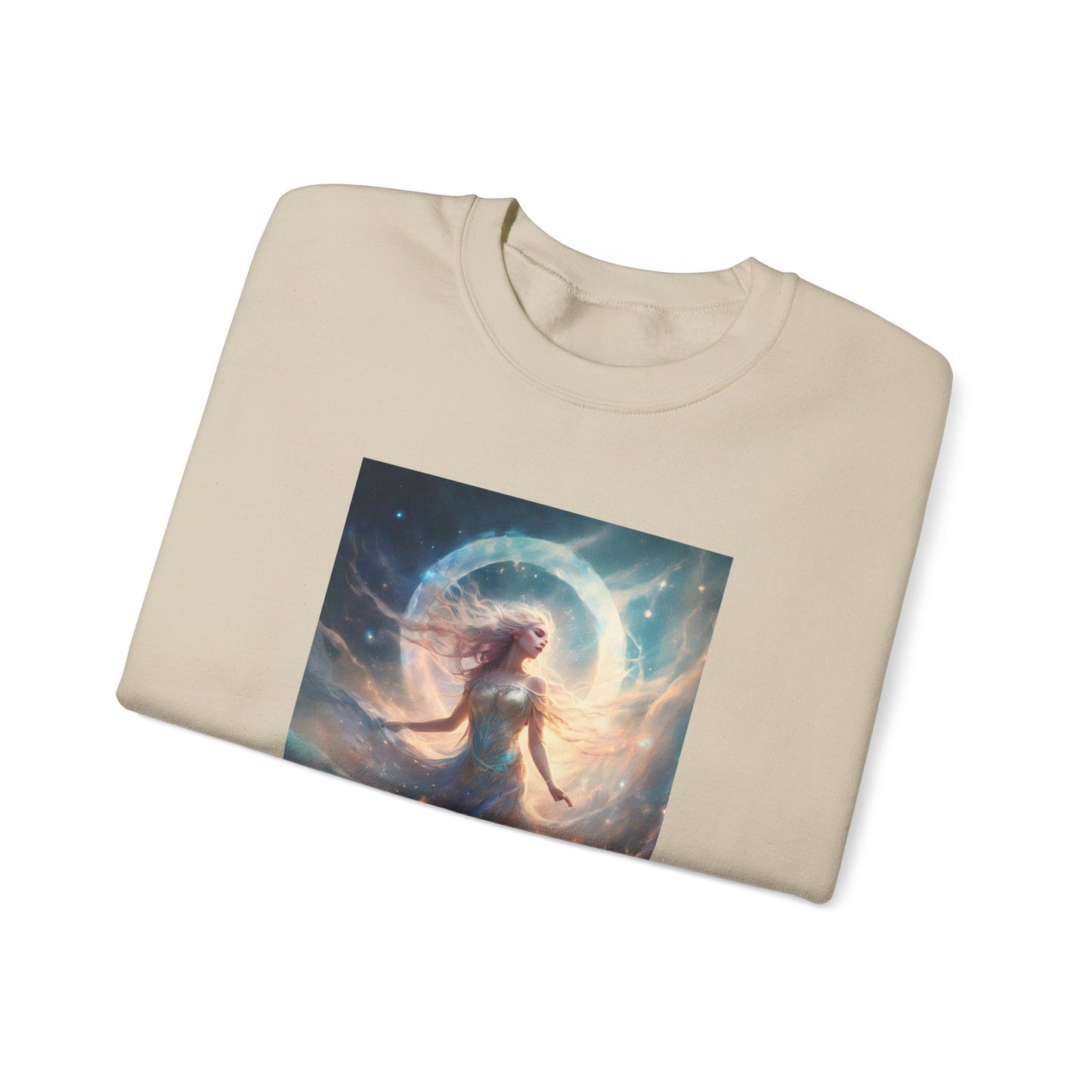 Moonlit Celestial Dancer Fantasy Portrait Sweatshirt