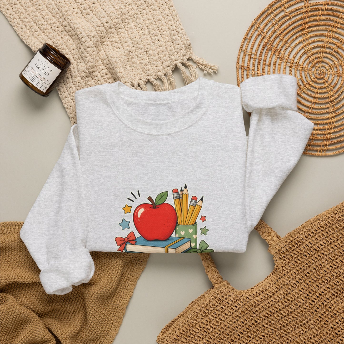 Apple Pencil Desk Stack Back To School Sweatshirt