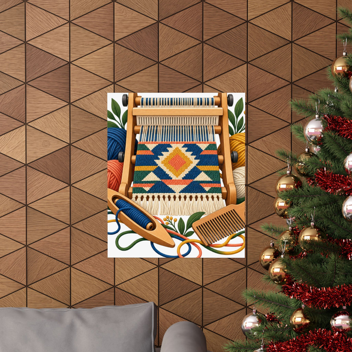 Geometric Hand Weaving Workshop Poster