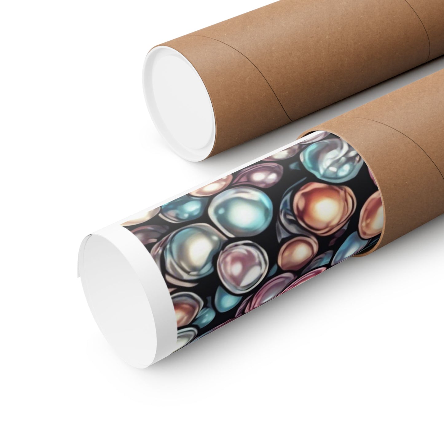 Pearl Bubble Pattern Abstract Gift Art Poster