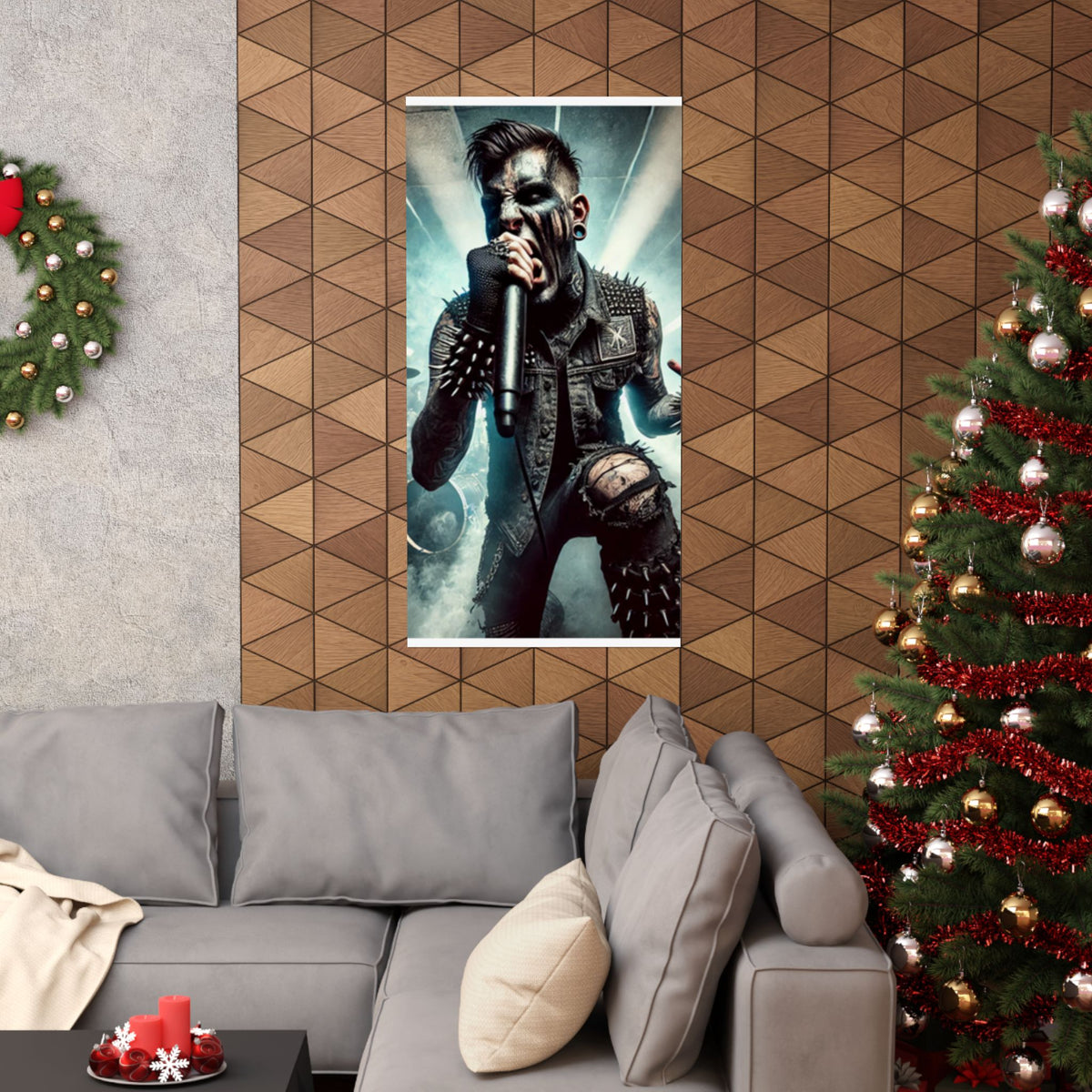 Punk Rock Vocalist Stage Energy Music Room Poster