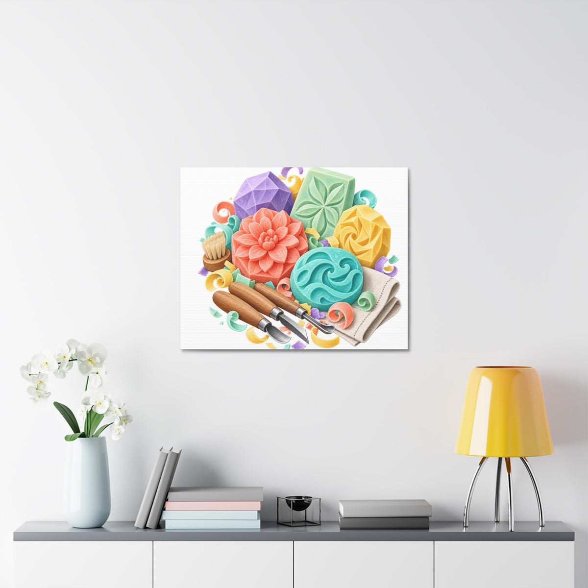 Colorful Soap Carving Workshop Canvas