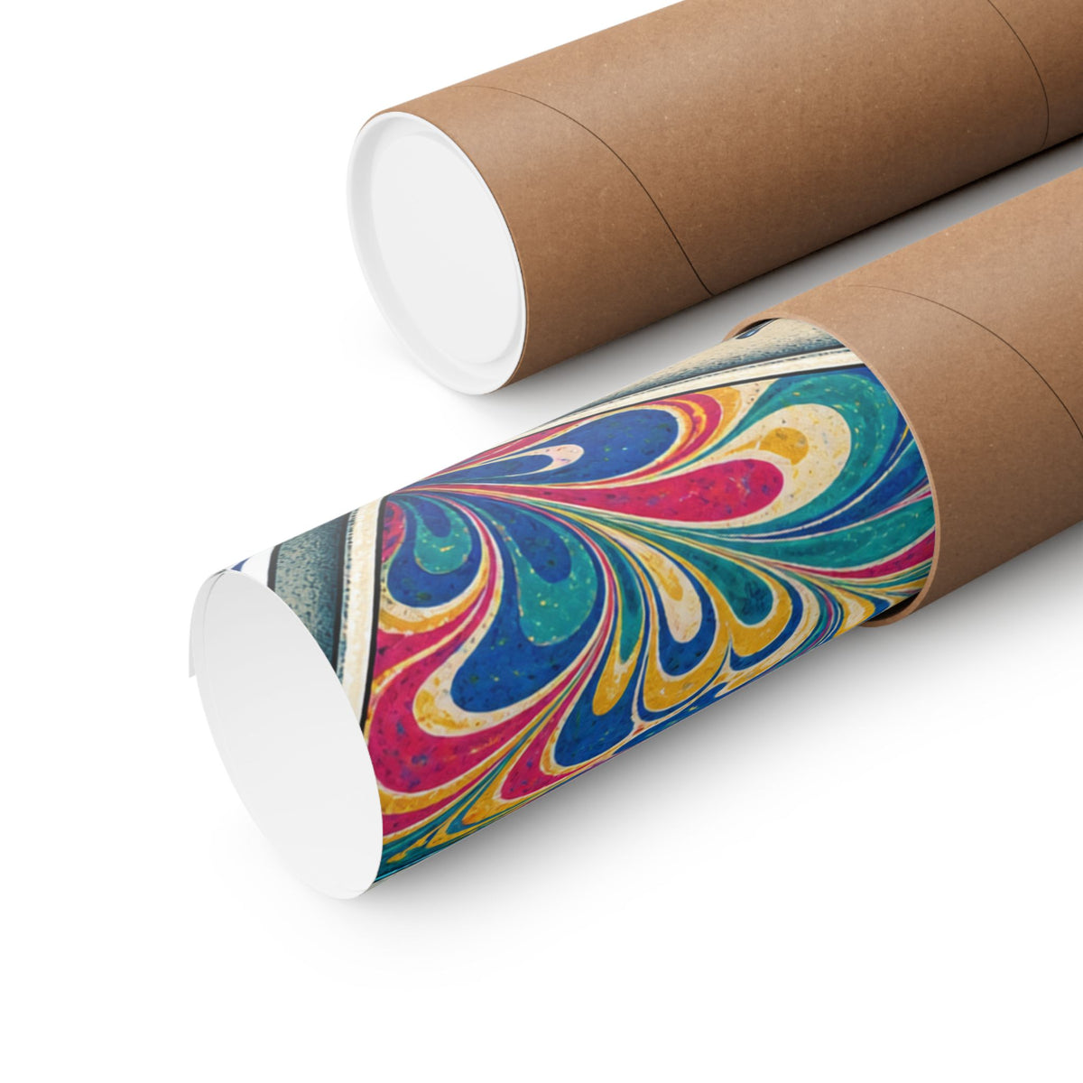 Colorful Paper Marbling Workshop Poster