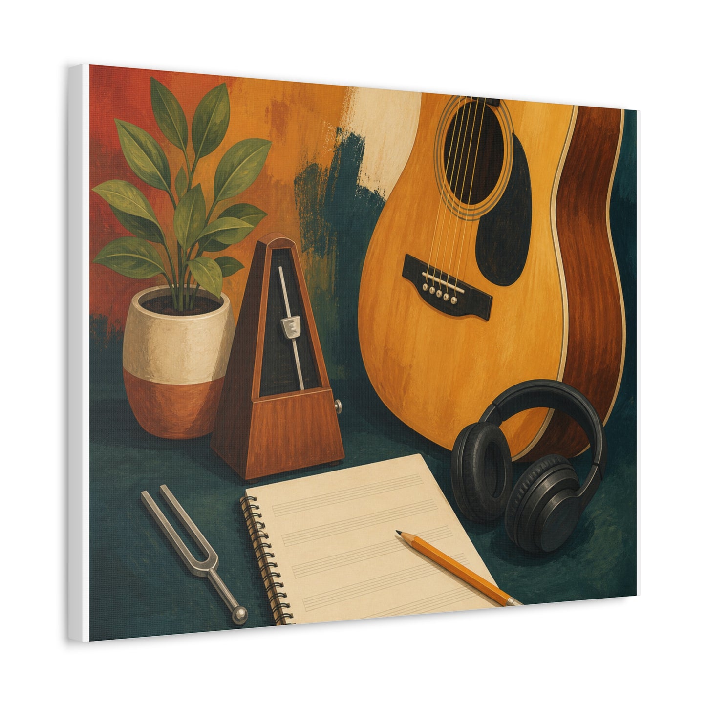 Warm Music Practice Hobby Canvas Art