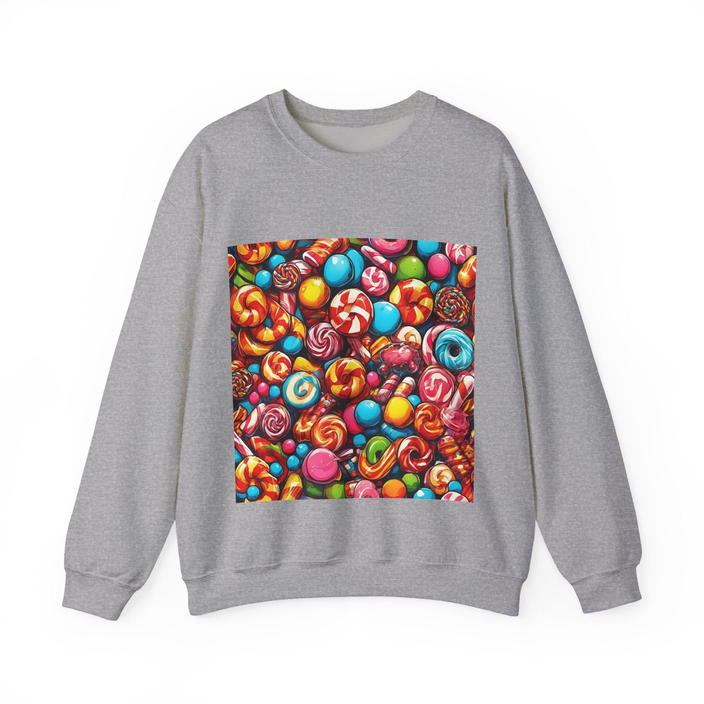 Colorful Candy and Lollipop Pattern Sweatshirt