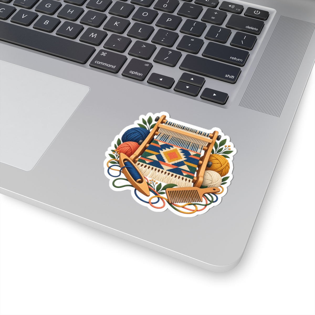 Geometric Hand Weaving Workshop Sticker