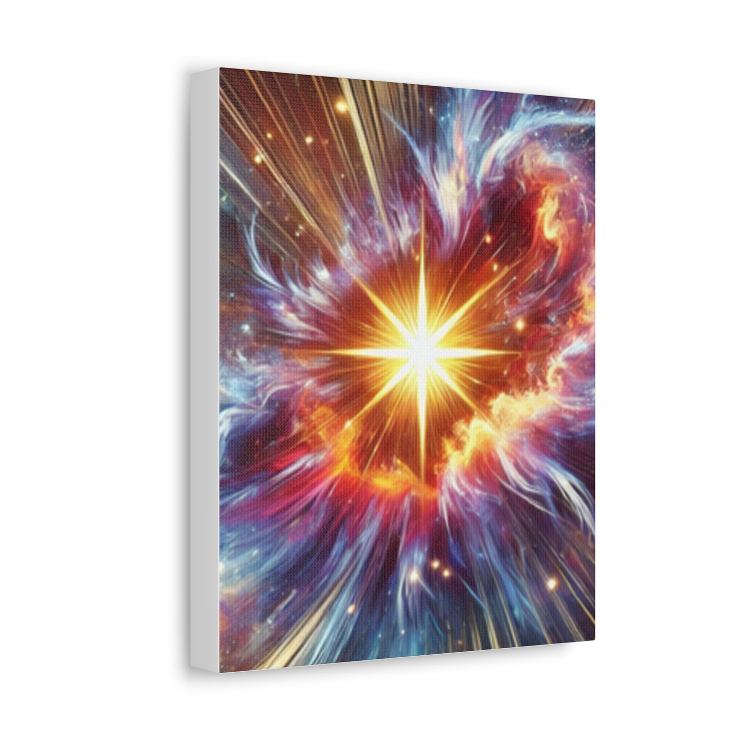 Cosmic Starburst Energy Abstract Space Canvas Wall Art Gift