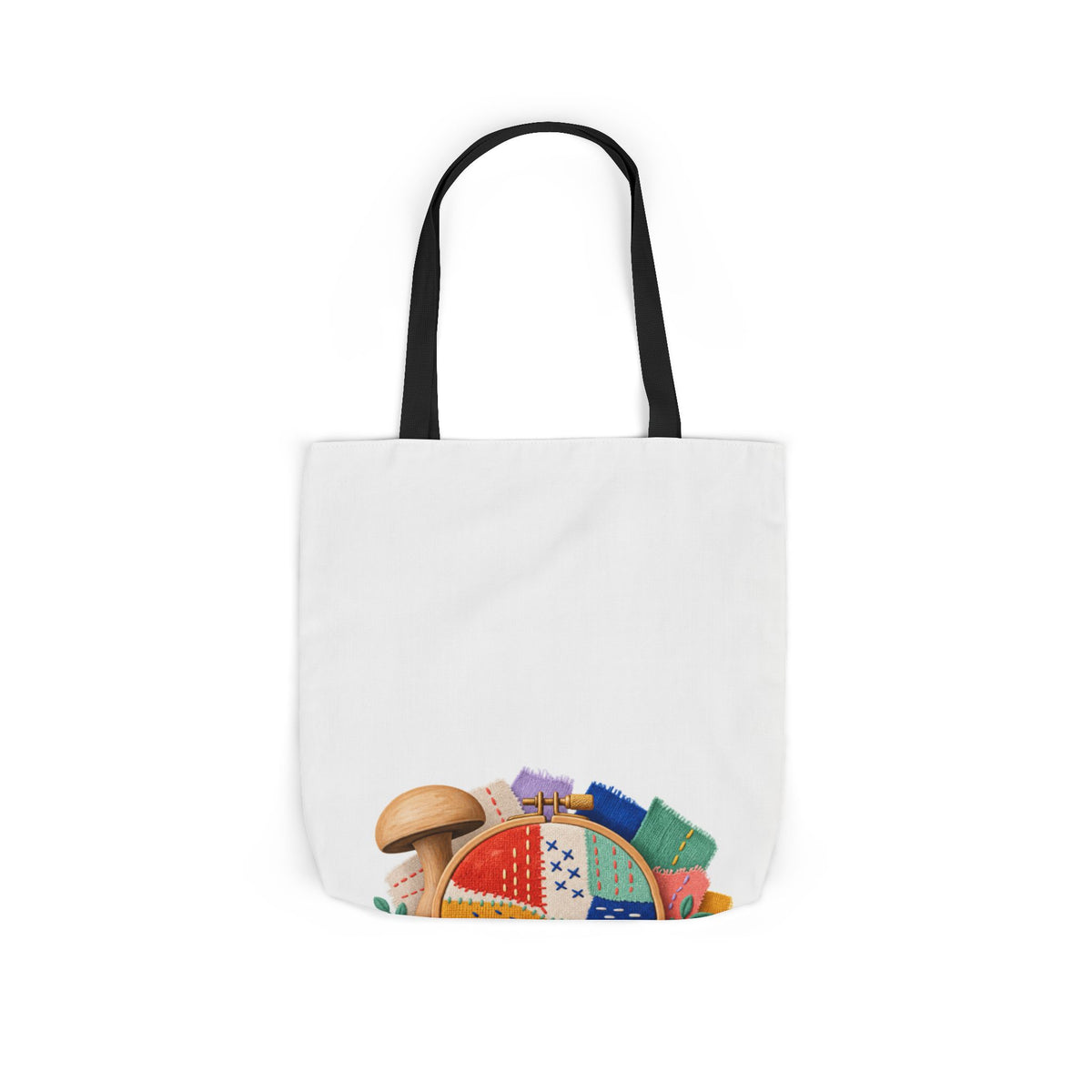 Colorful Visible Mending Workshop Tote Bag