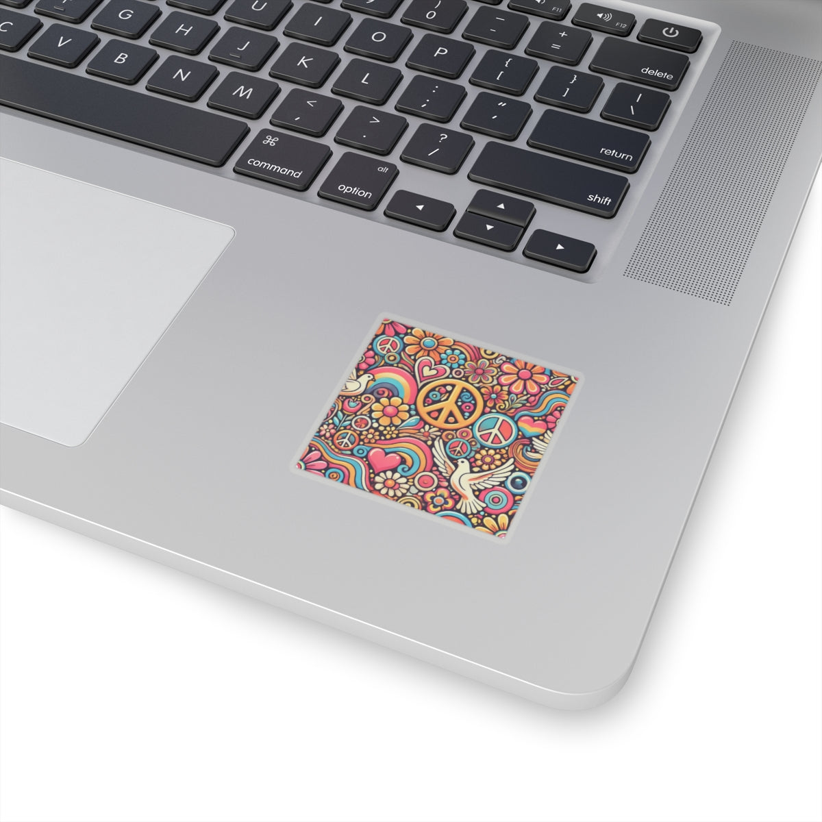 Colorful Peace Floral Pattern Sticker