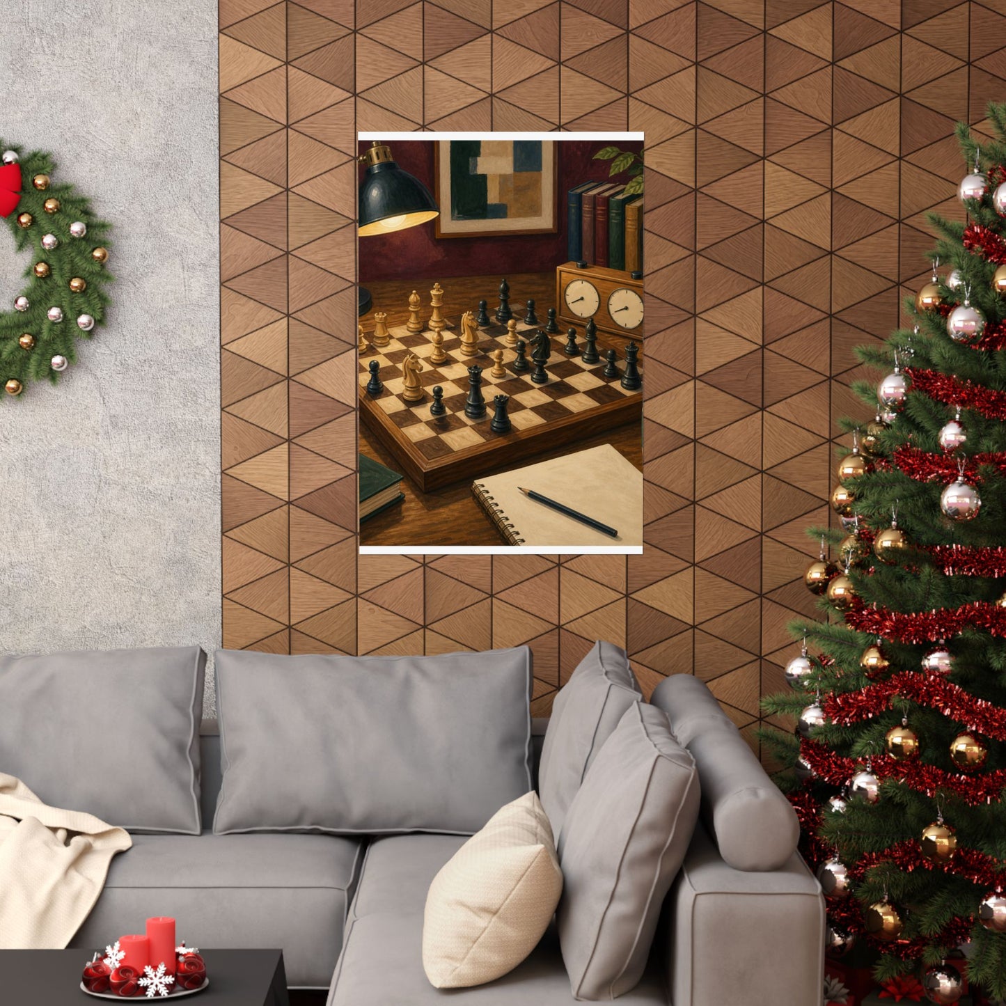 Cozy Chess Strategy Game Hobby Poster