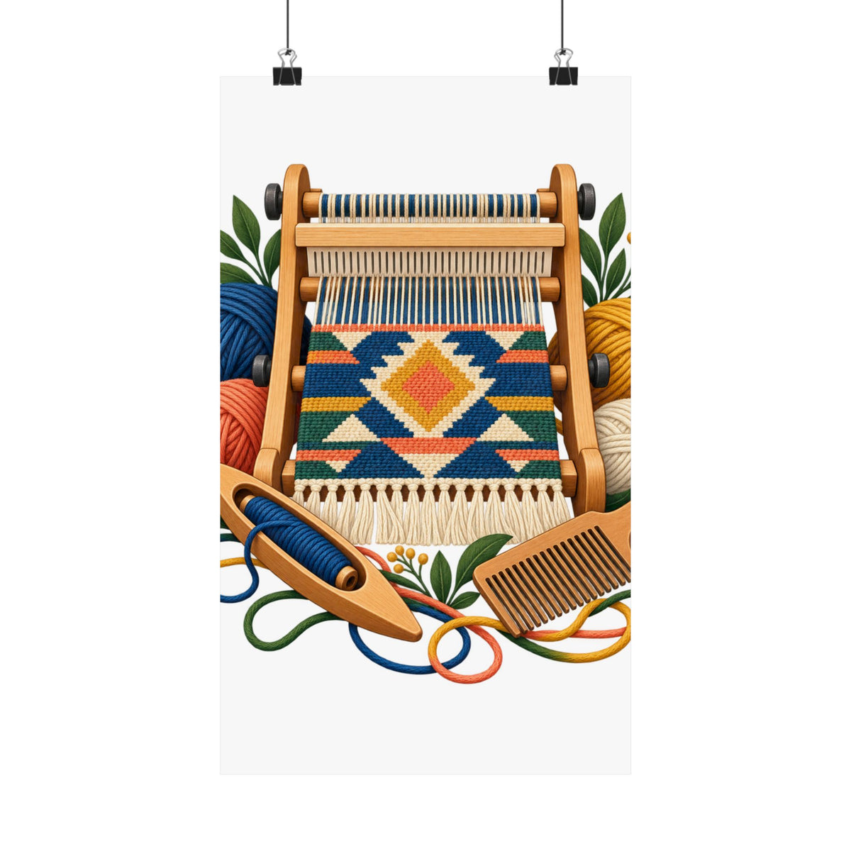 Geometric Hand Weaving Workshop Poster