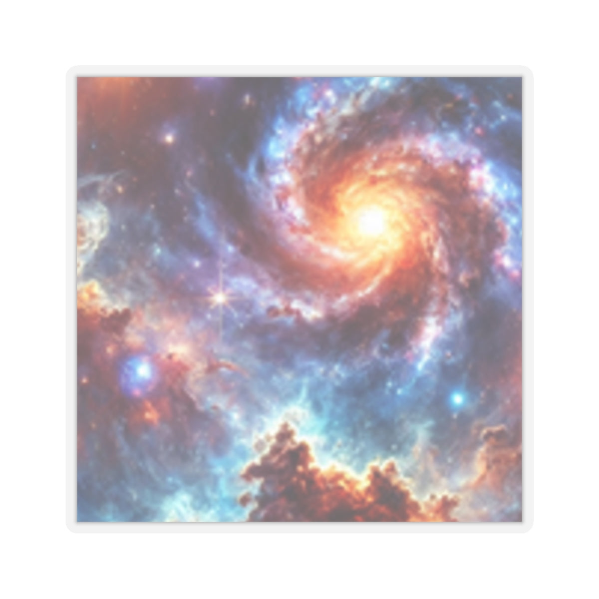 Galaxy Nebula Dreamscape Abstract Space Sticker for Laptop