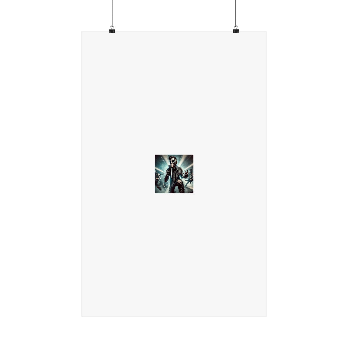Punk Rock Vocalist Stage Energy Music Room Poster