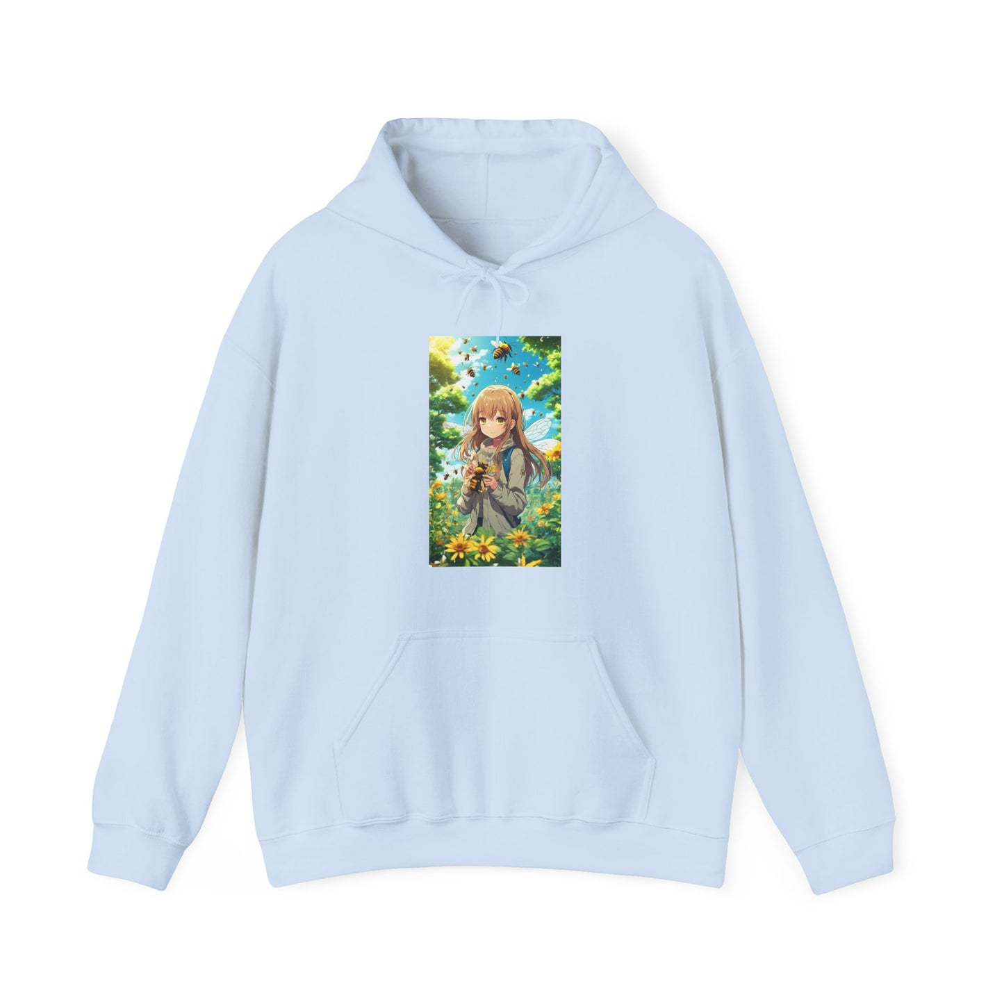Bee Fairy Garden Anime Nature Art Hoodie