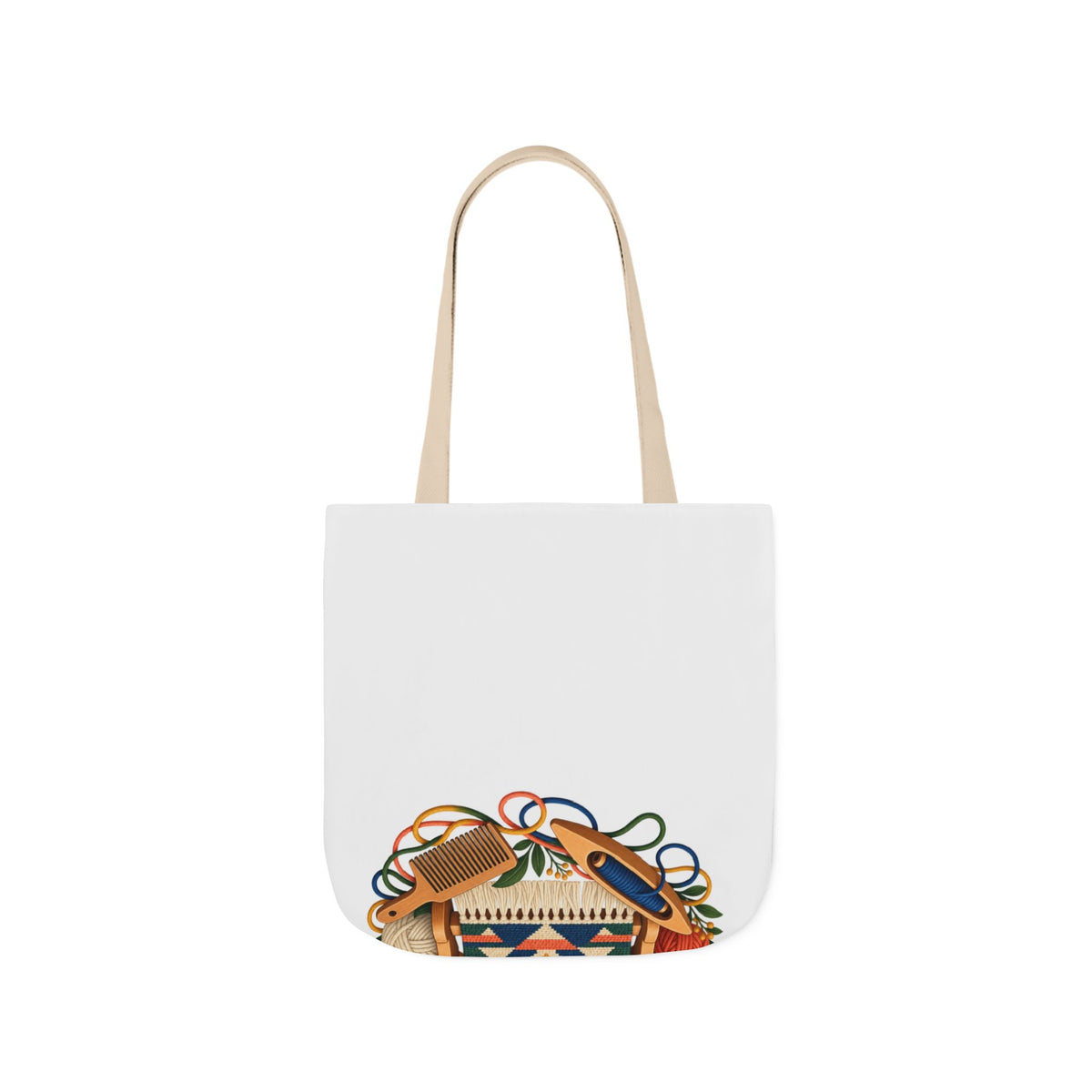 Geometric Hand Weaving Workshop Tote Bag