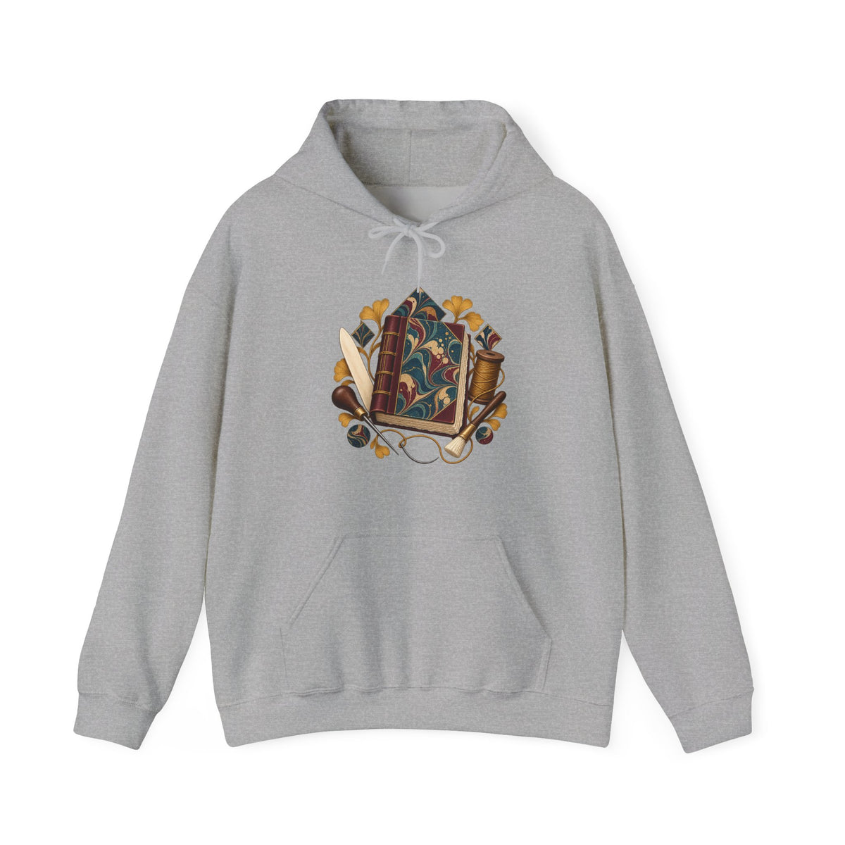 Traditional Marbled Bookbinding Workshop Hoodie