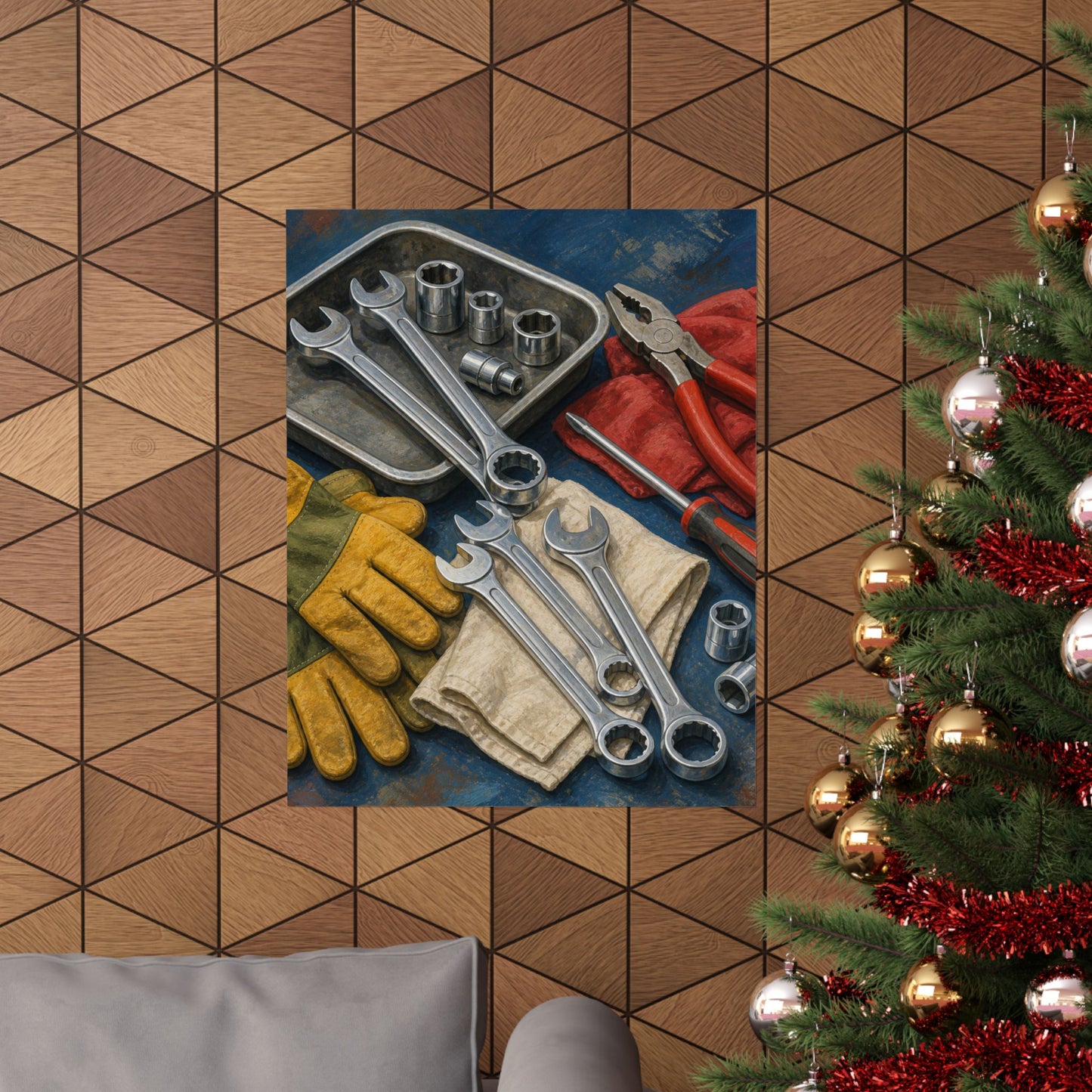 Classic Mechanic Hand Tools Art Poster