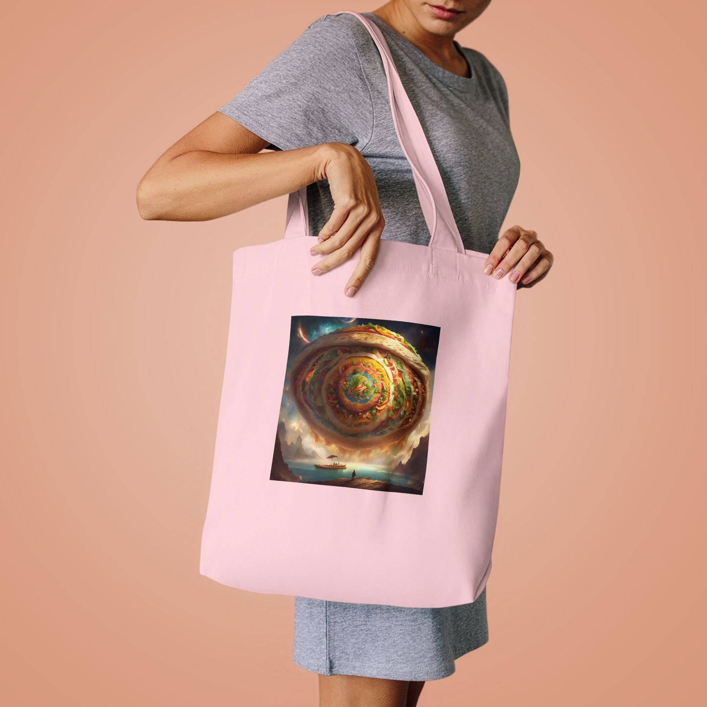 Cosmic Taco Portal Surreal Food Fantasy Art Tote Bag