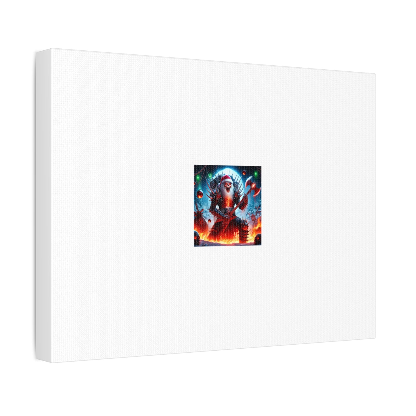 Heavy Metal Santa Holiday Concert Dark Holiday Canvas Art