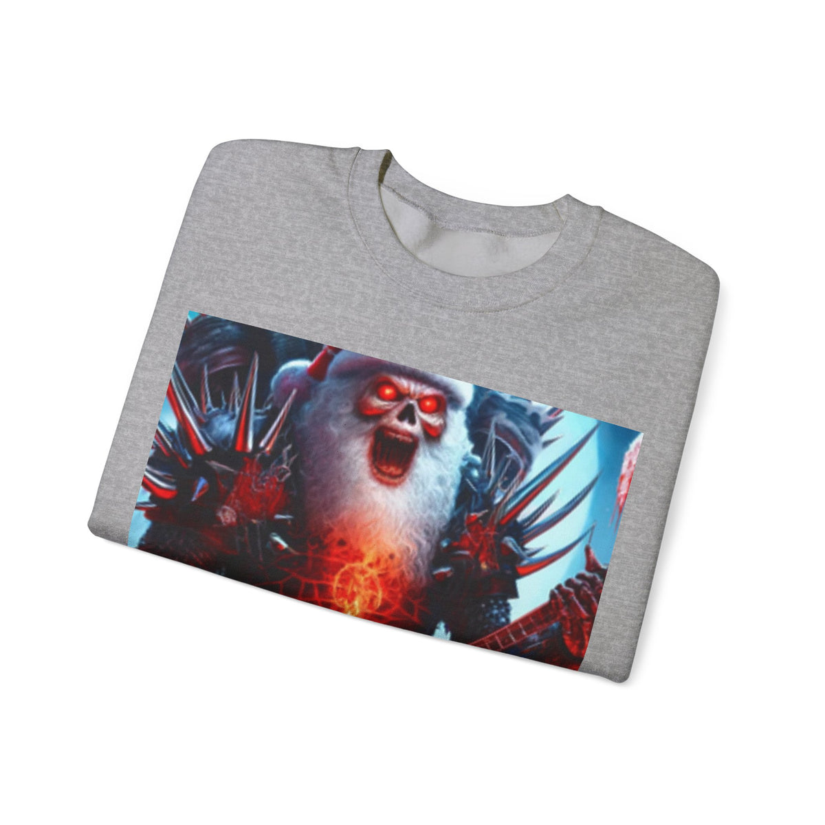 Heavy Metal Santa Holiday Concert Dark Sweatshirt