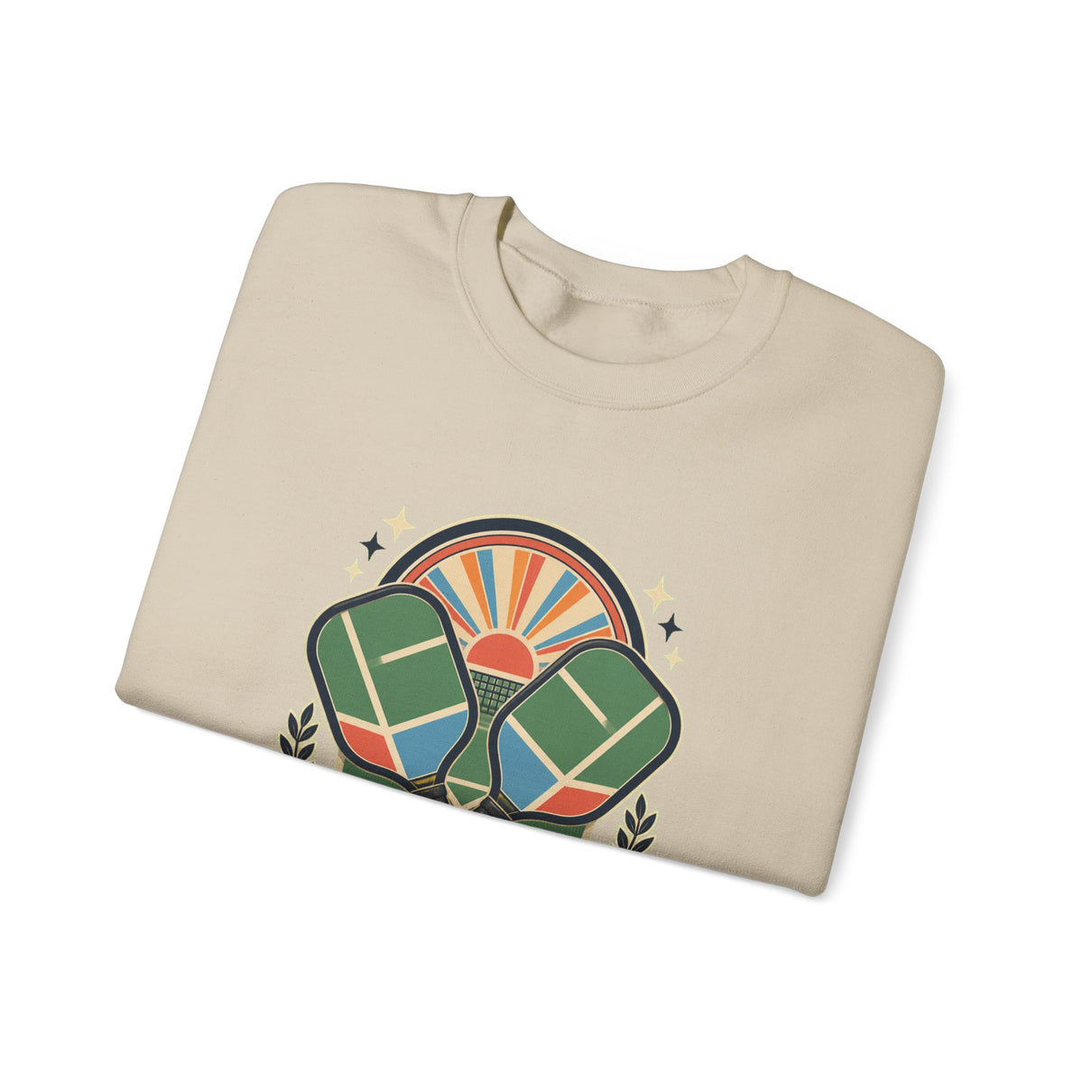 Retro Pickleball Court Club Sport Sweatshirt