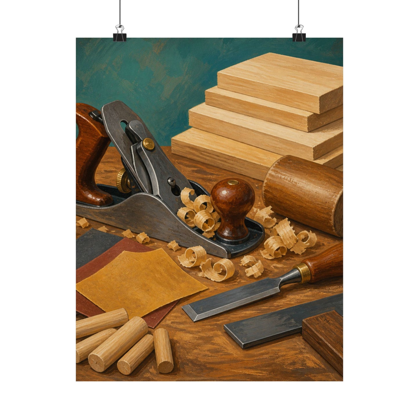 Classic Woodworking Tools Hobby Poster