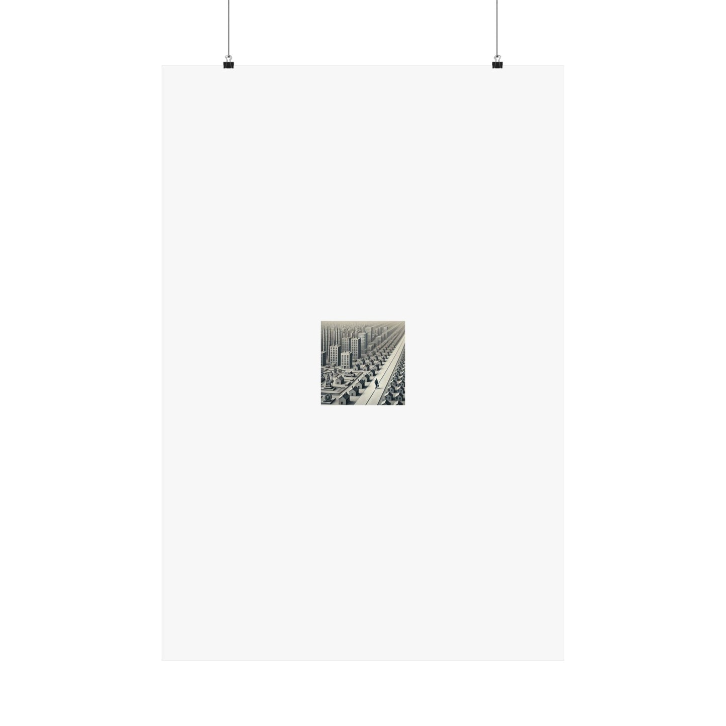 Monochrome Urban Factory Cityscape Poster Industrial Wall Art Gift