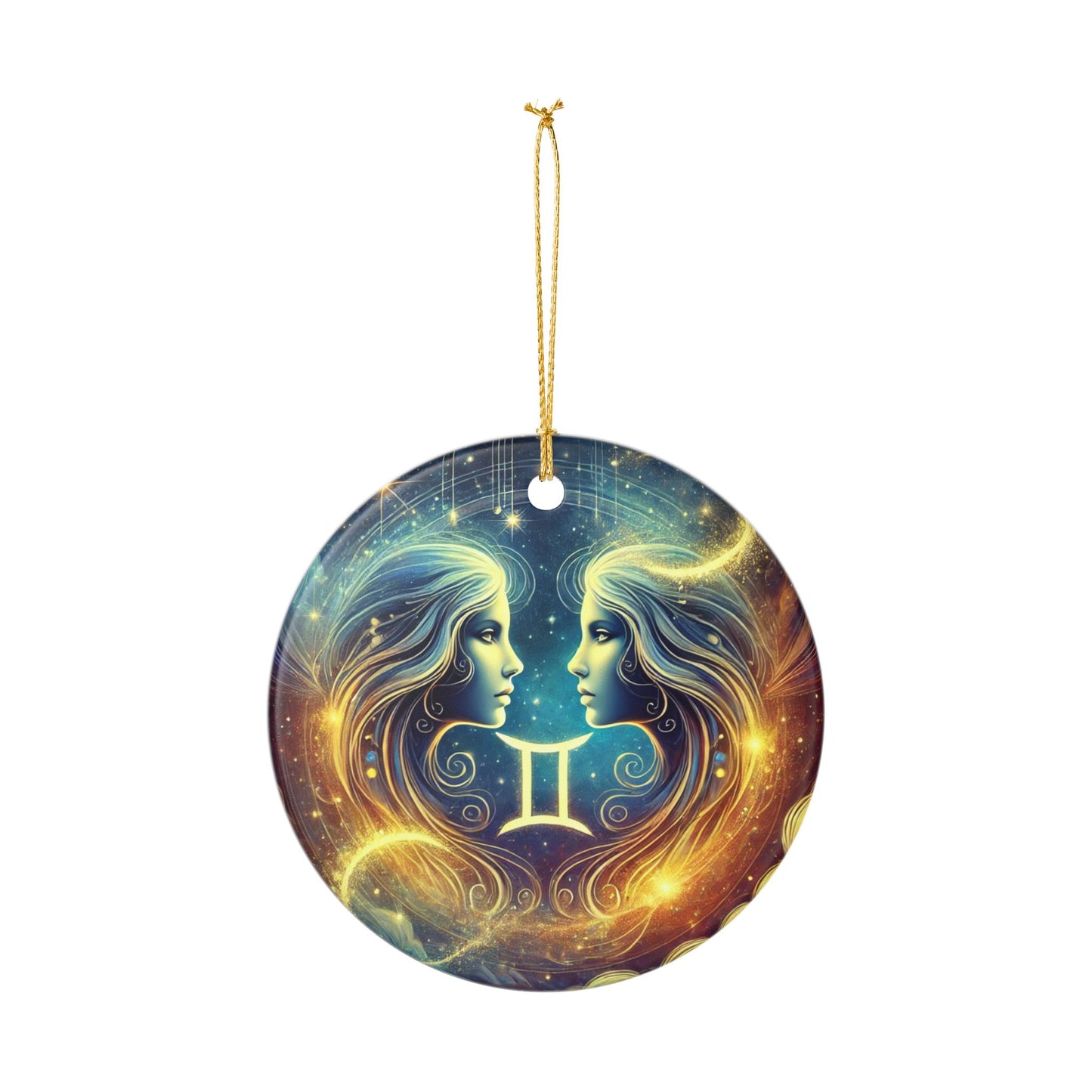 Gemini Zodiac Sign Christmas Ornament - Festive Astrology Decor with Gemini Symbol & Constellation - Perfect Holiday Gift!