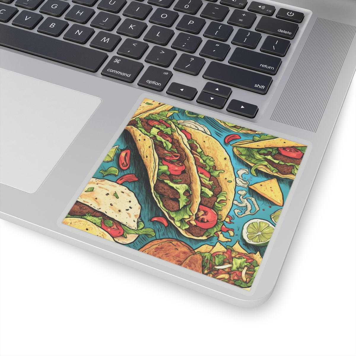 Taco Party Pattern Foodie Gift Art Sticker