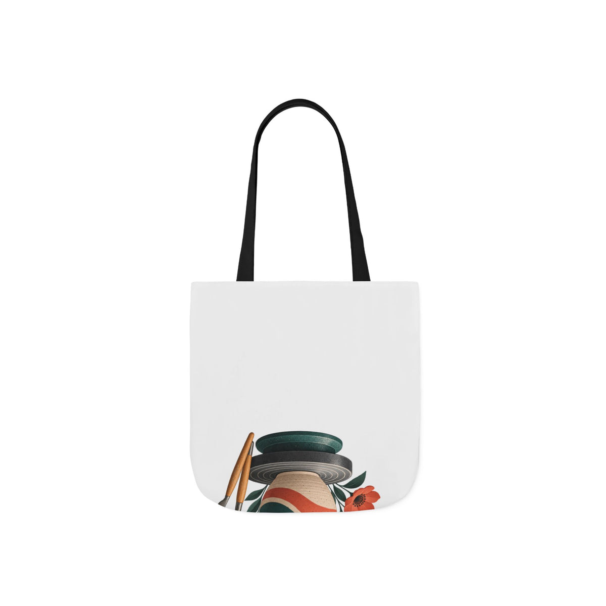 Midcentury Pottery Botanical Art Tote Bag
