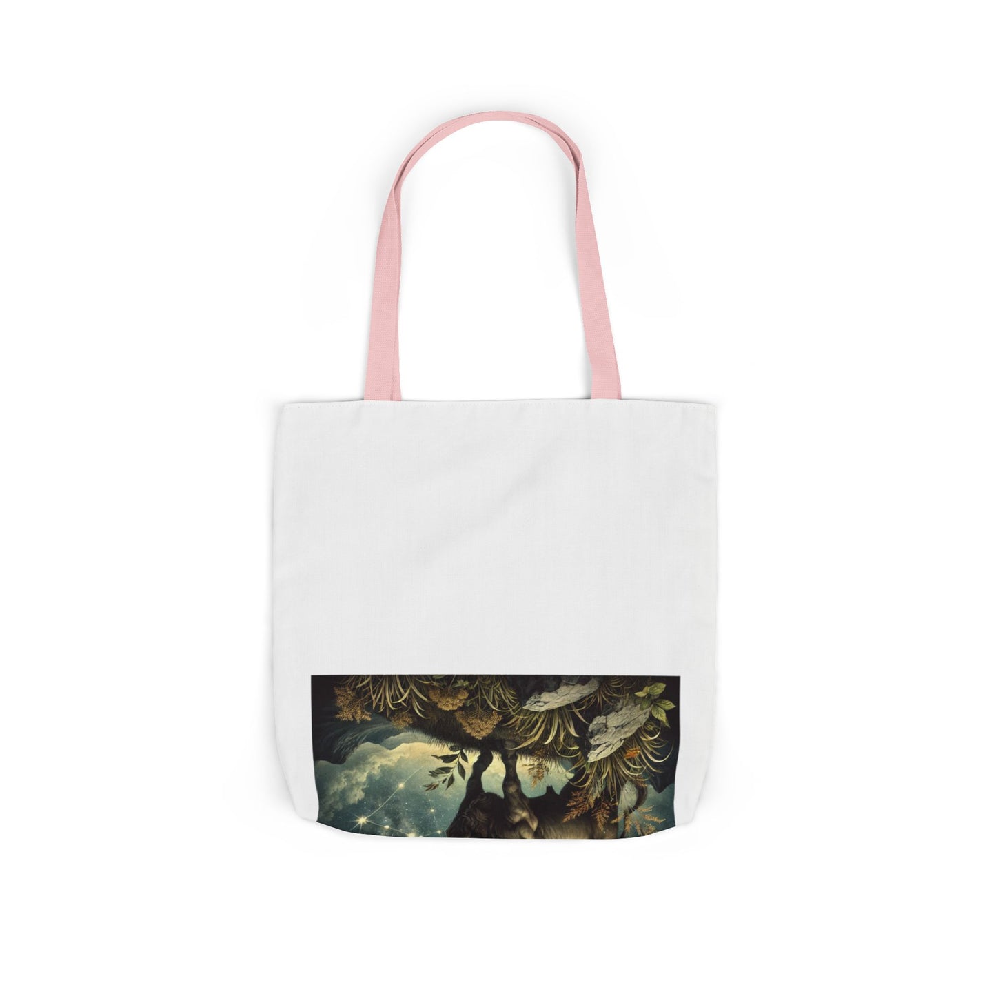 Taurus Bull Constellation Celestial Canvas Tote Bag