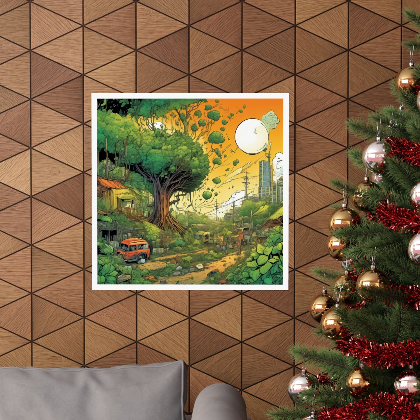 Cottage Road Landscape Nature Gift Art Poster
