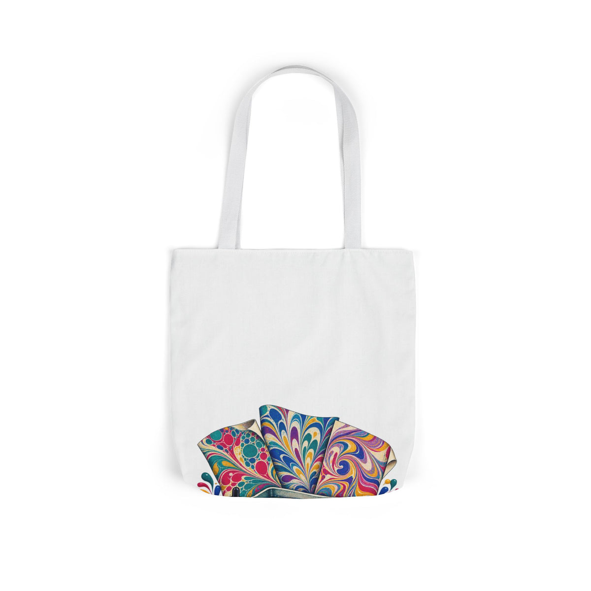 Colorful Paper Marbling Workshop Tote Bag