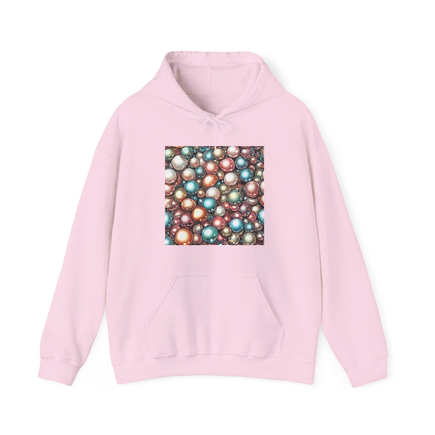 Rainbow Pearl Marble Abstract Gift Art Hoodie