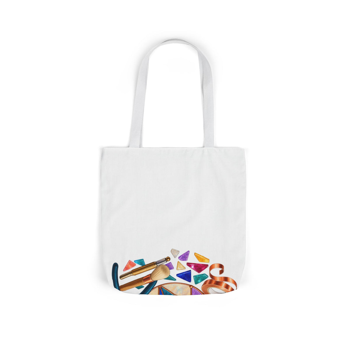 Abstract Stained Glass Suncatcher Workshop Tote Bag