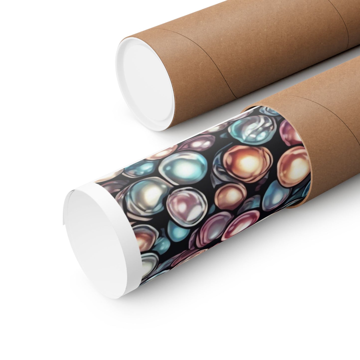Pearl Bubble Pattern Abstract Gift Art Poster