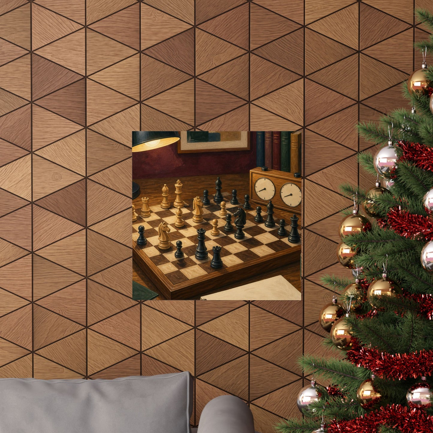 Cozy Chess Strategy Game Hobby Poster