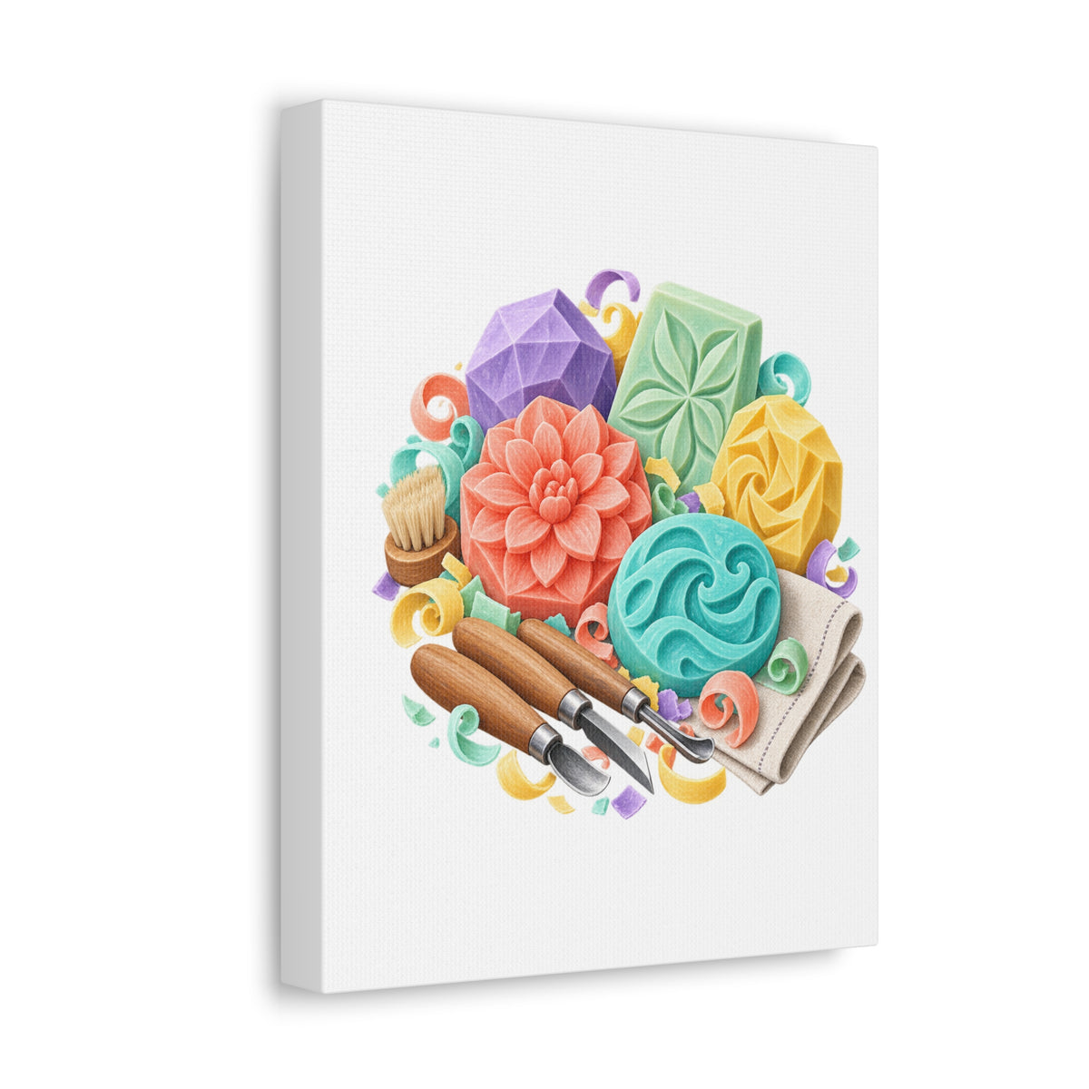 Colorful Soap Carving Workshop Canvas