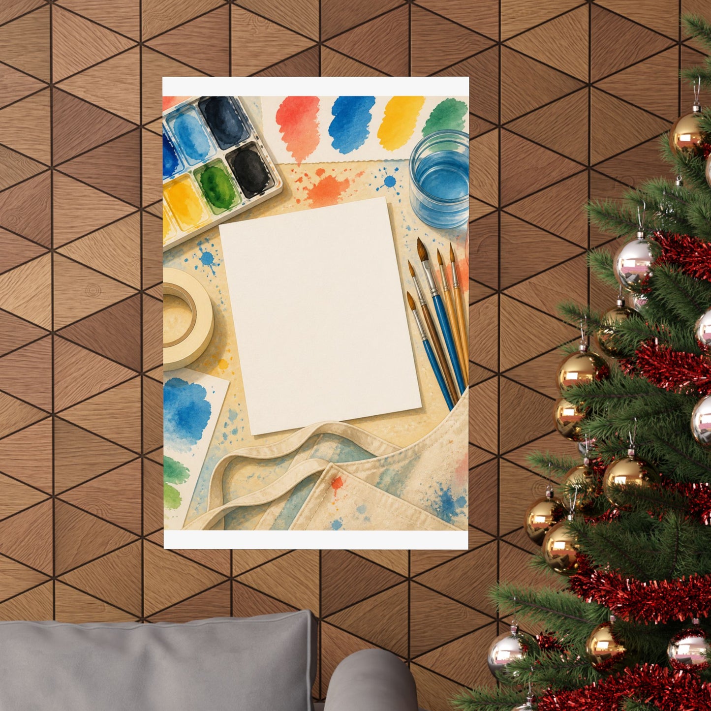 Bright Watercolor Painting Hobby Art Poster