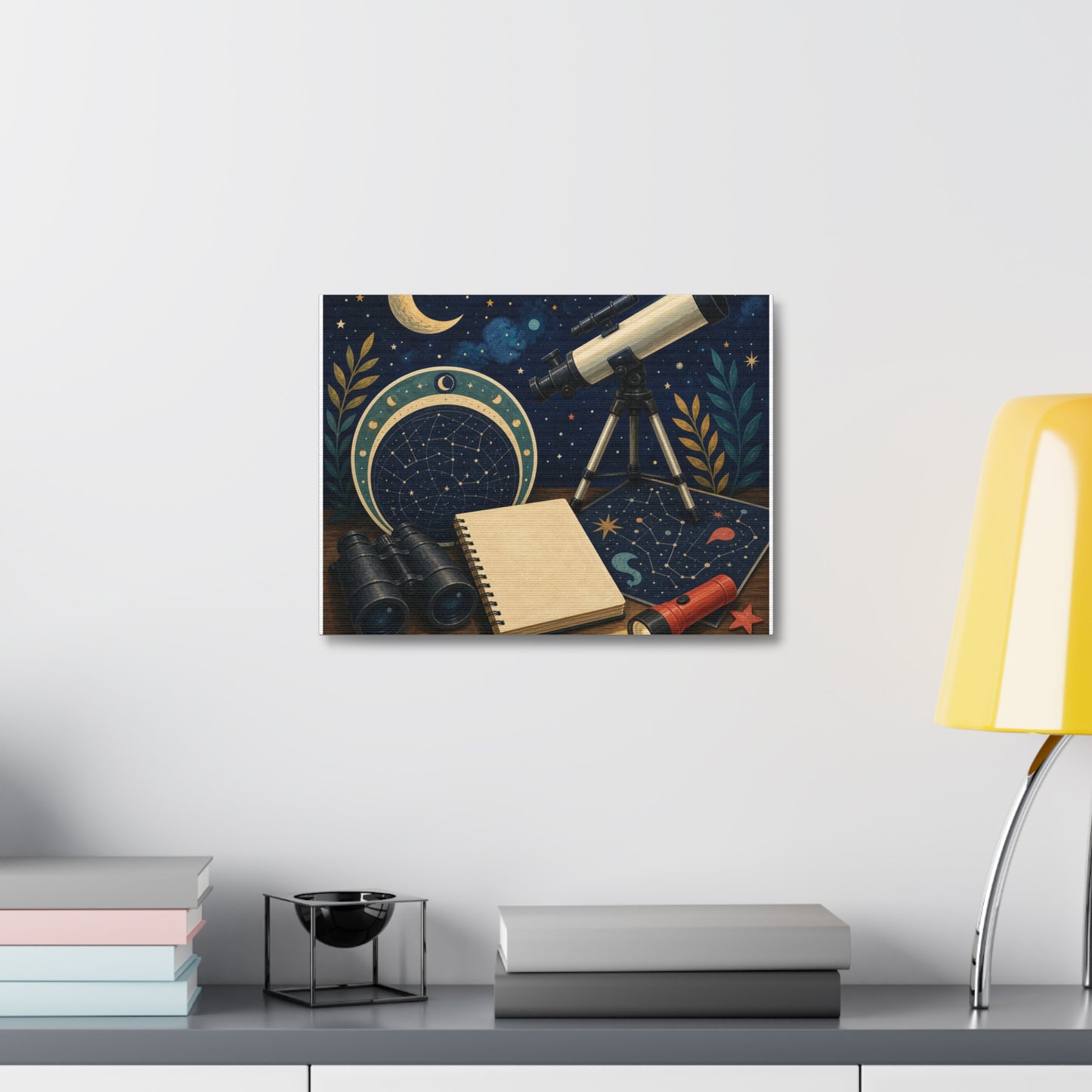 Classic Stargazing Astronomy Hobby Canvas Art