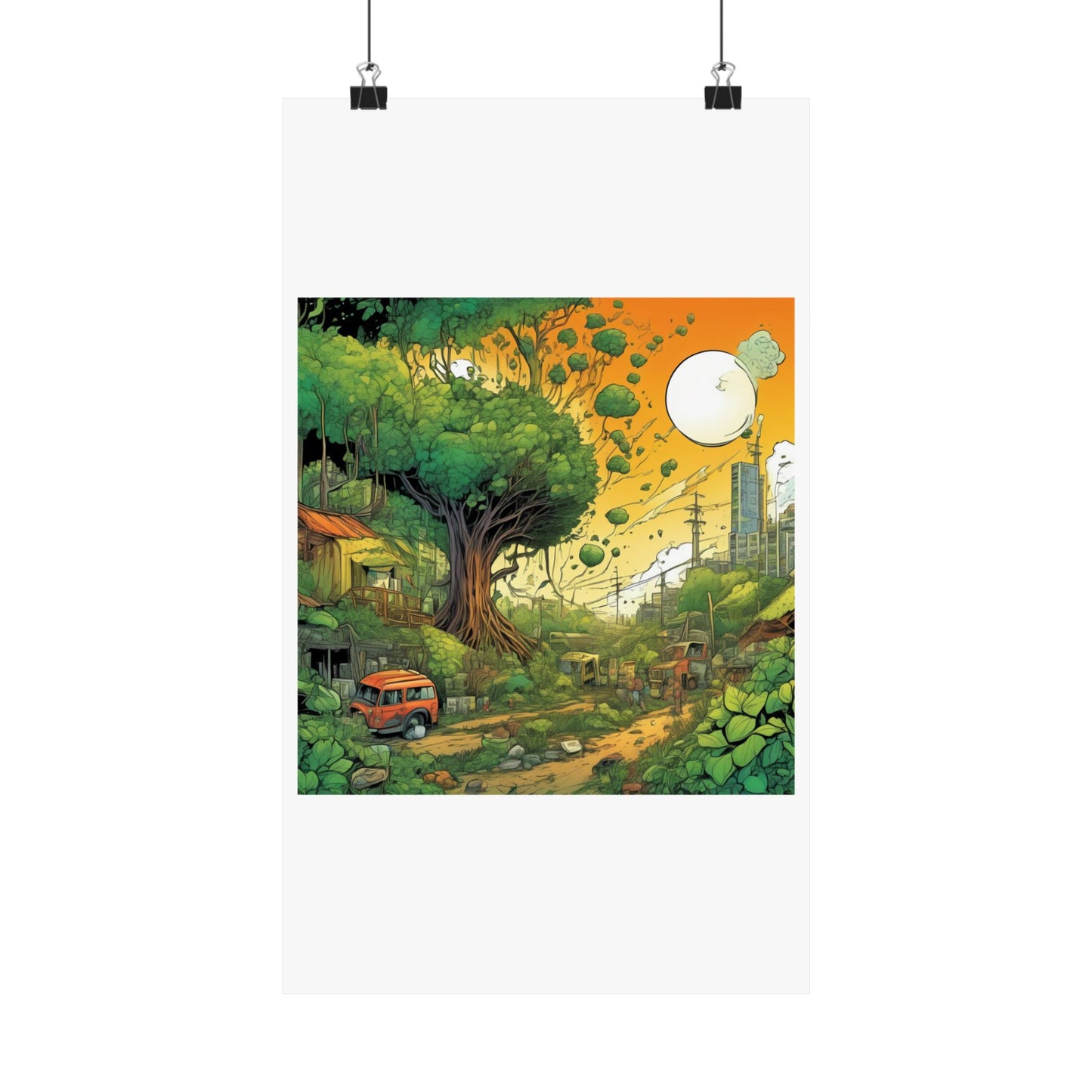 Cottage Road Landscape Nature Gift Art Poster