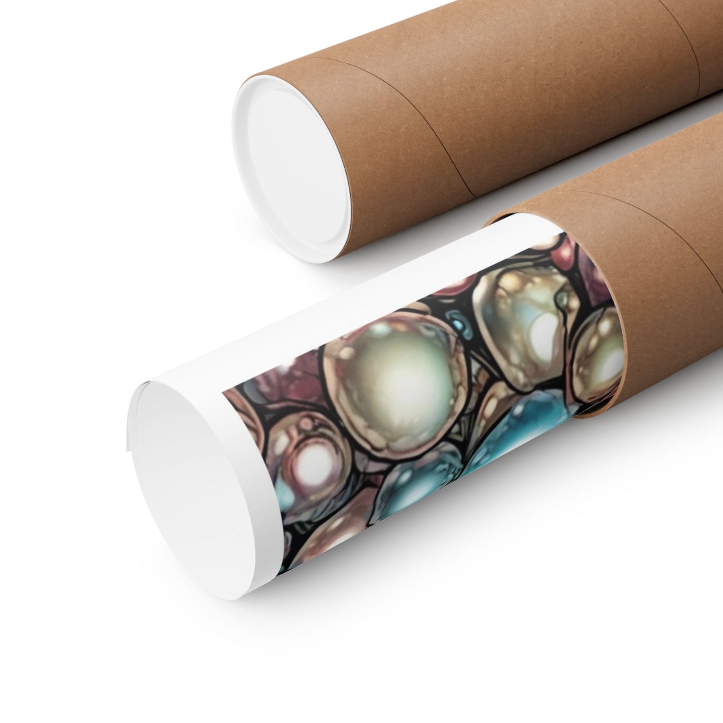 Rainbow Pearl Marble Abstract Gift Art Poster