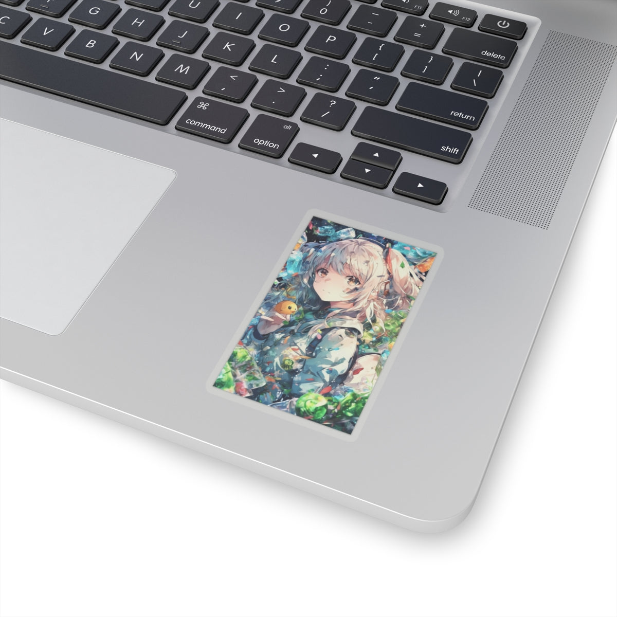Crystal Bottle Anime Portrait Kawaii Laptop Sticker