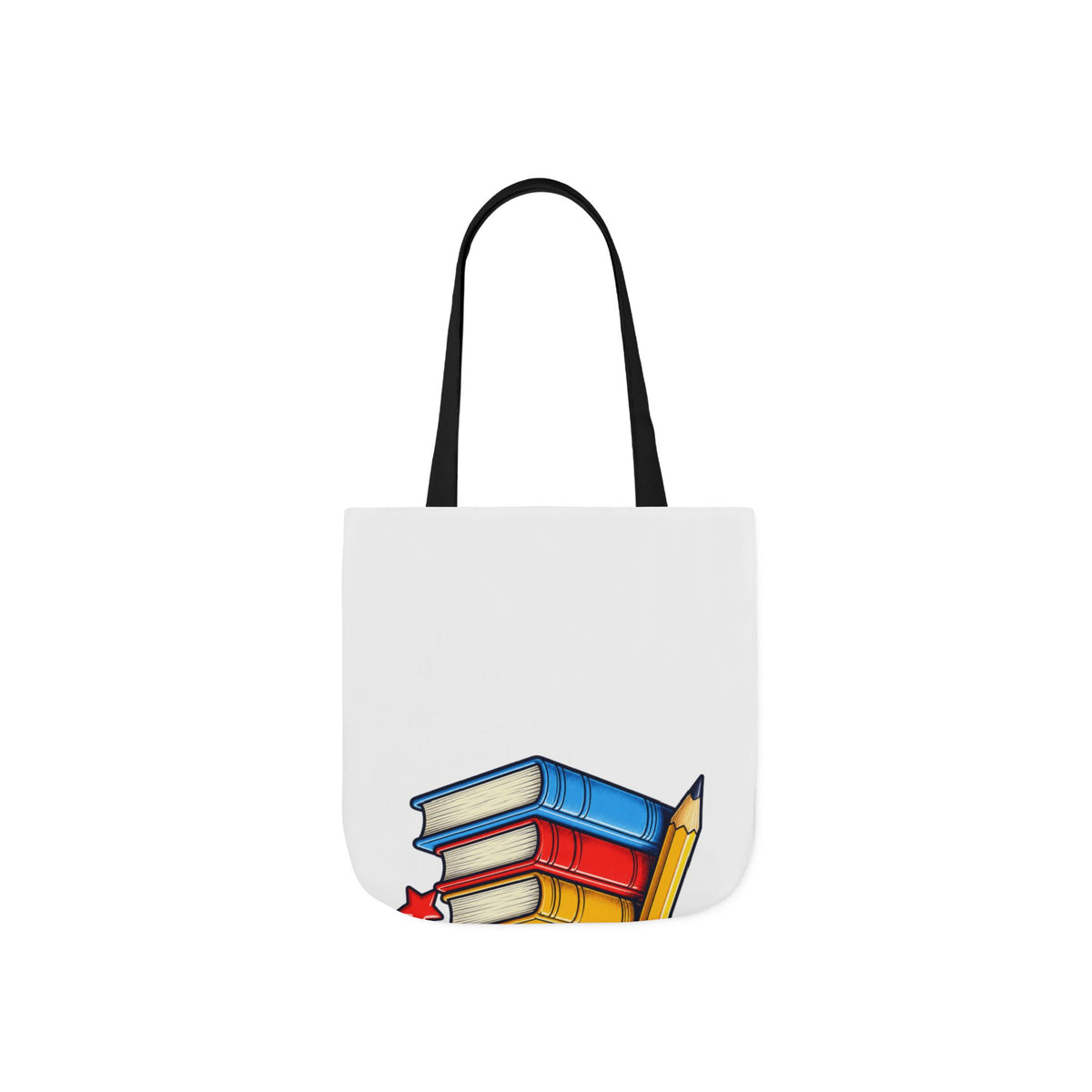 Retro School Books Apple Teacher Appreciation Tote Bag