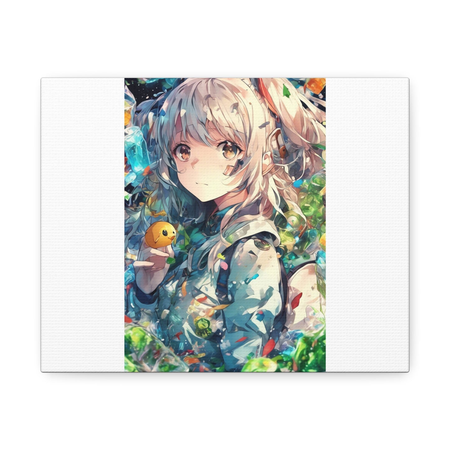 Crystal Bottle Anime Portrait Bright Room Canvas