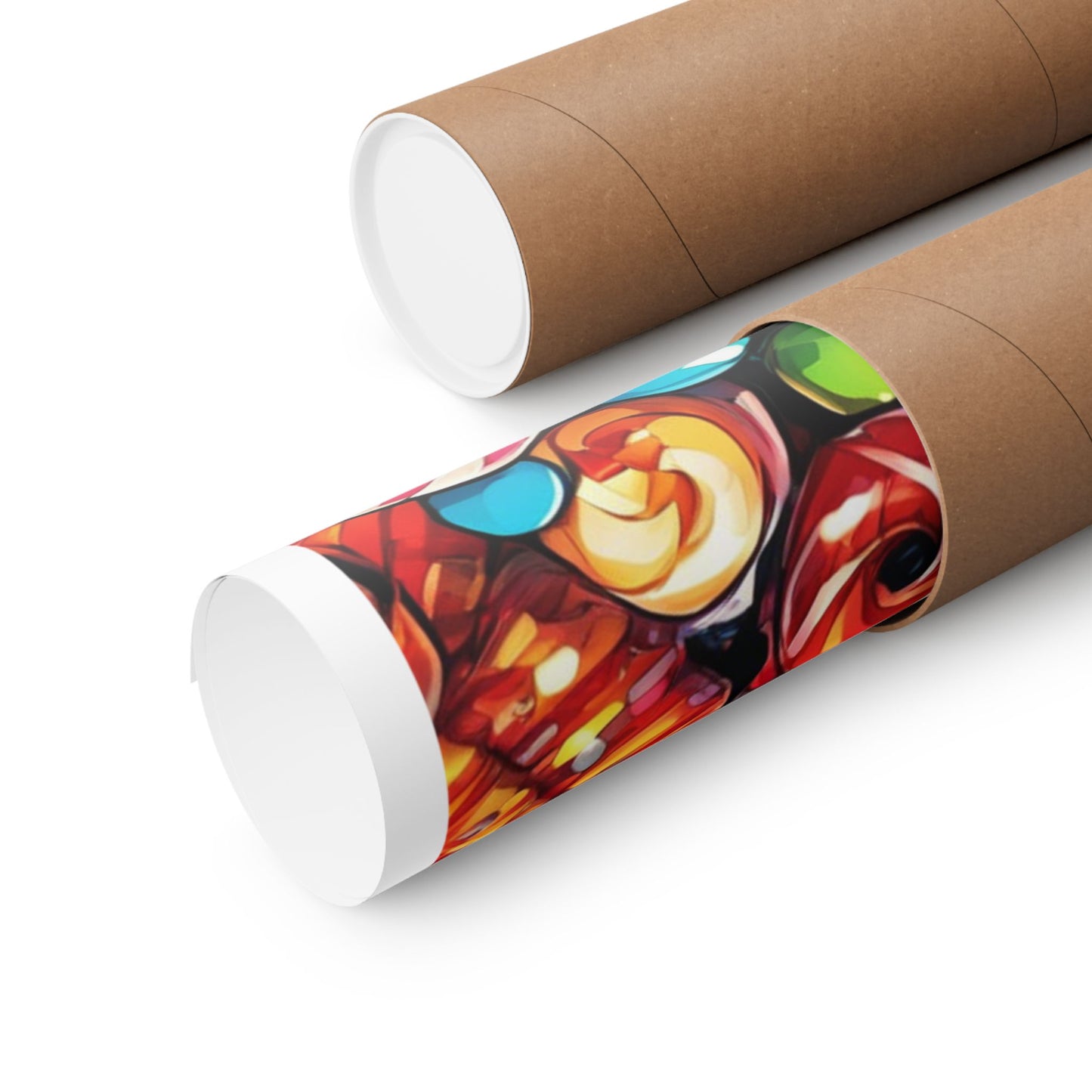 Colorful Candy and Lollipop Pattern Poster