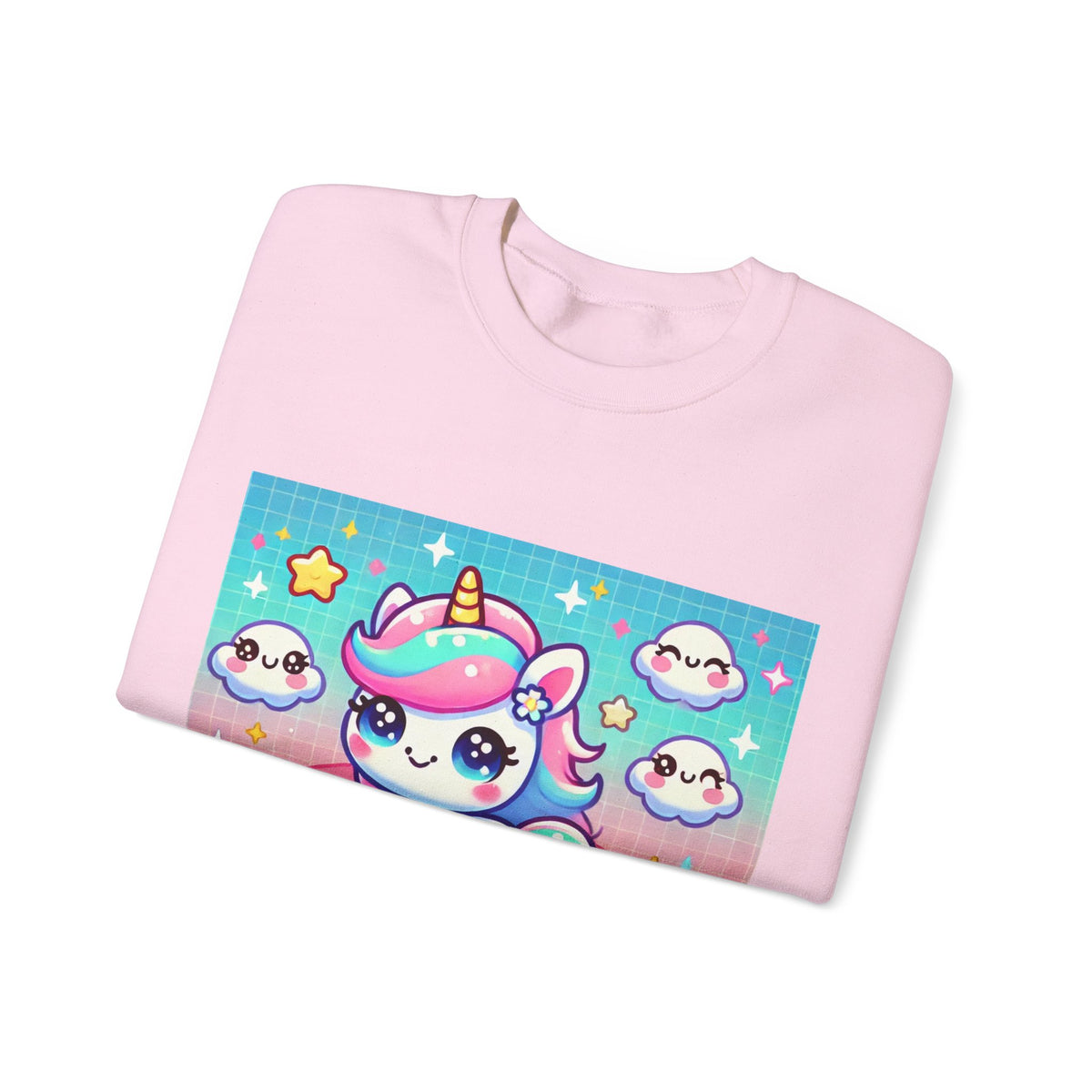 Pastel Rainbow Unicorn Cloud Kawaii Sweatshirt