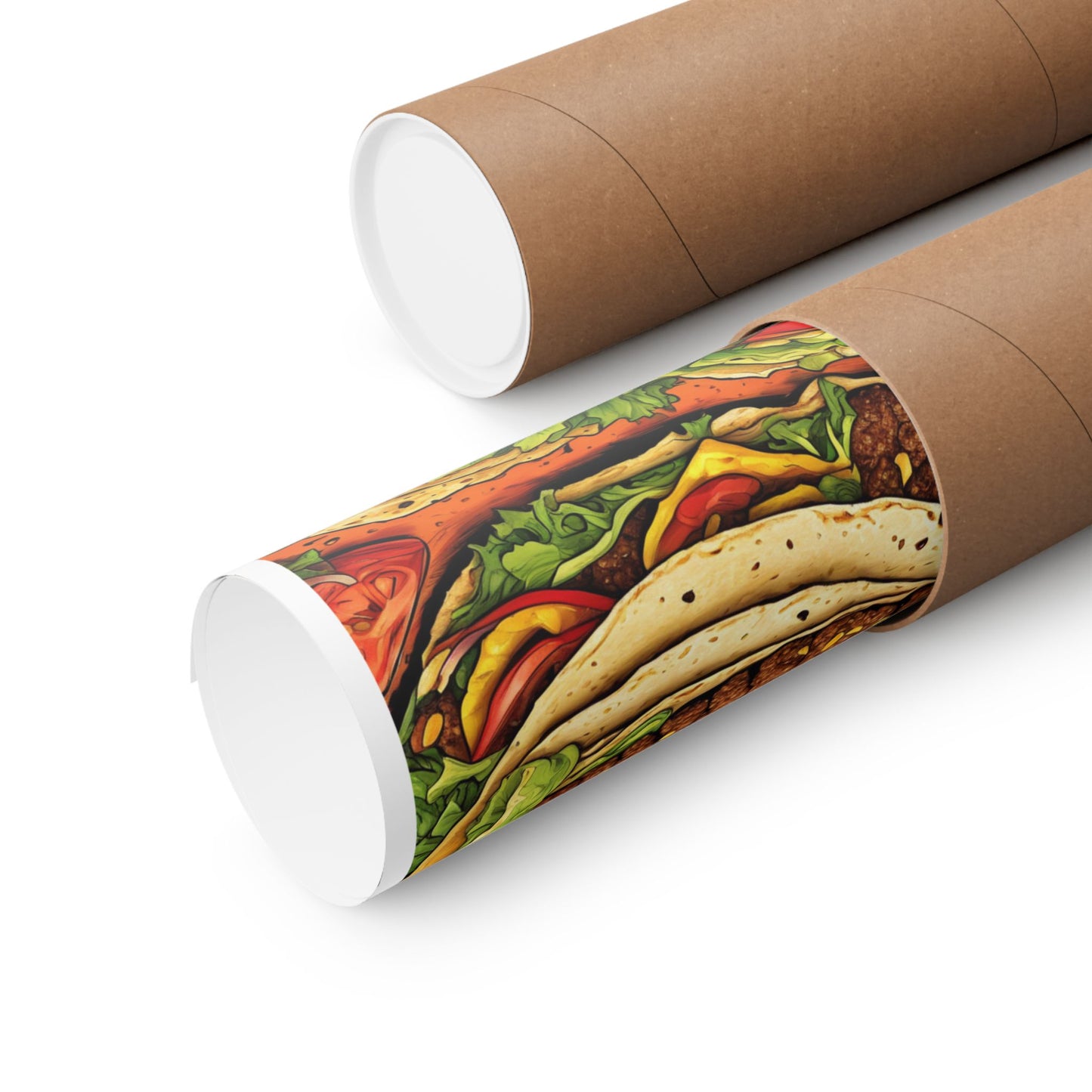 Stacked Taco Fiesta Foodie Gift Art Poster