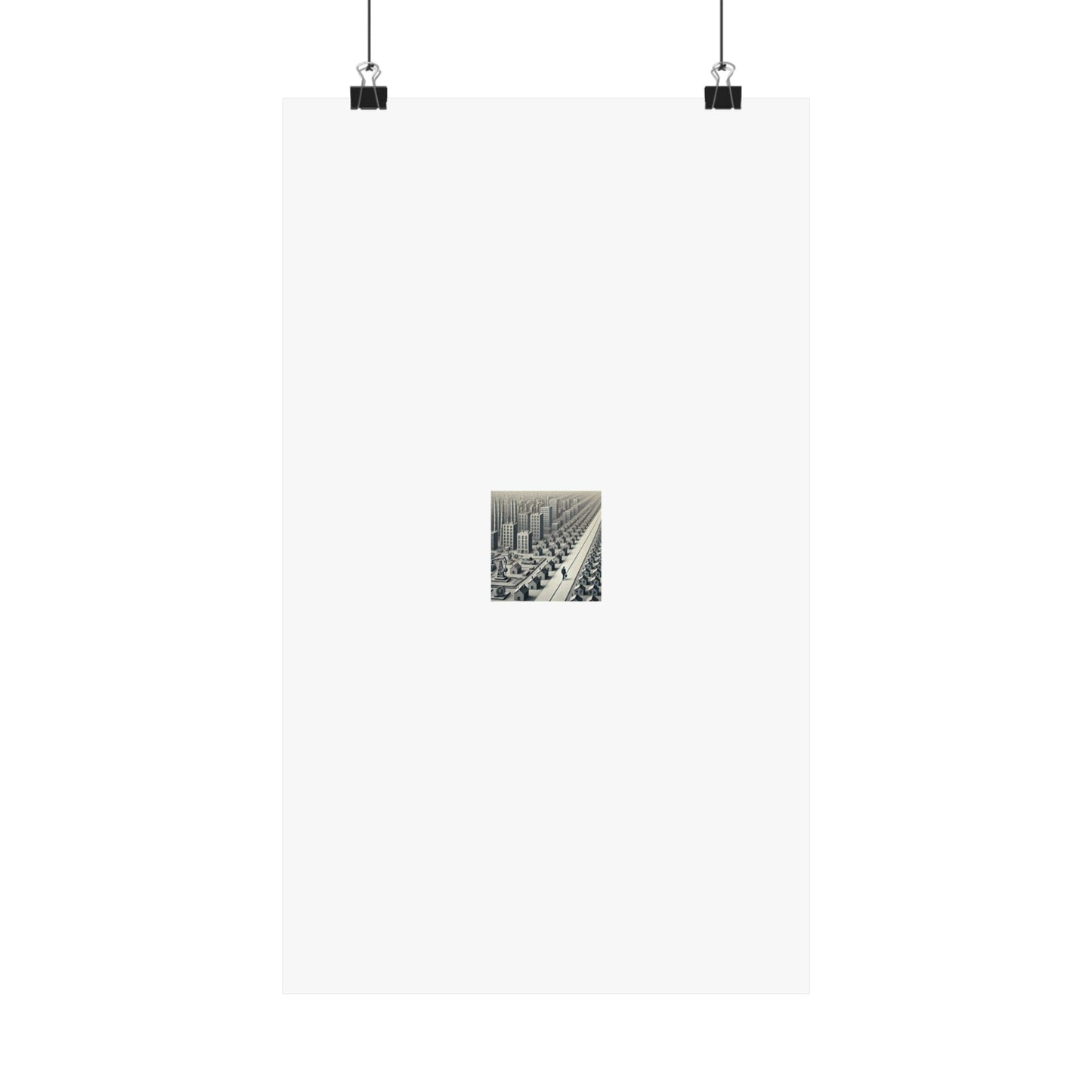 Monochrome Urban Factory Cityscape Poster Industrial Wall Art Gift